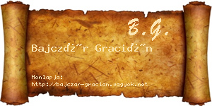 Bajczár Gracián névjegykártya